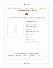 3.00 Ct. White Sapphire Crystal from Ceylon (Sri Lanka) Scan Report
