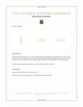 3.97 Ct. White Rough Sapphire Crystal from Ceylon (Sri Lanka) Appraisal