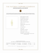 3.97 Ct. White Rough Sapphire Crystal from Ceylon (Sri Lanka) Scan Report