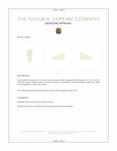 3.18 Ct. White Sapphire Crystal from Ceylon (Sri Lanka) Appraisal