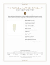 3.18 Ct. White Sapphire Crystal from Ceylon (Sri Lanka) Scan Report