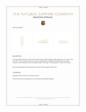 3.30 Ct. White Sapphire Crystal from Ceylon (Sri Lanka) Appraisal