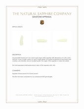 3.43 Ct. White Rough Sapphire Crystal from Ceylon (Sri Lanka) Appraisal