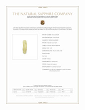 5.93 Ct. Yellow Rough Sapphire from Ceylon (Sri Lanka) Scan Report