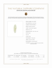 3.45 Ct. White Rough Sapphire from Ceylon (Sri Lanka) Scan Report