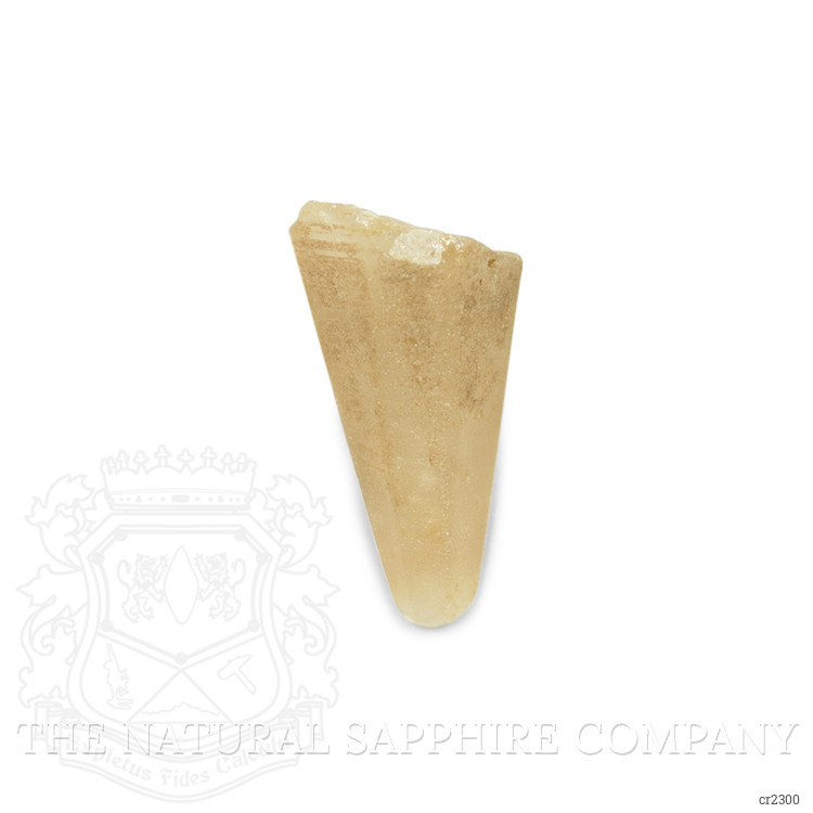 6.36 Ct. Yellowish Brown Rough Sapphire Crystal from Ceylon (Sri Lanka)