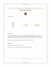 4.36 Ct. White Rough Sapphire Crystal from Ceylon (Sri Lanka) Appraisal