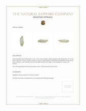 12.02 Ct. White Sapphire Crystal from Ceylon (Sri Lanka) Appraisal