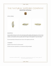 12.02 Ct. White Rough Sapphire Crystal from Ceylon (Sri Lanka) Appraisal