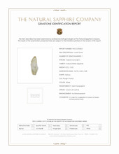 12.02 Ct. White Sapphire Crystal from Ceylon (Sri Lanka) Scan Report