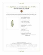 12.02 Ct. White Rough Sapphire Crystal from Ceylon (Sri Lanka) Scan Report