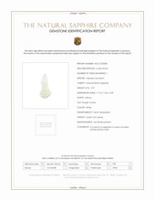 3.97 Ct. White Sapphire Crystal from Ceylon (Sri Lanka) Scan Report