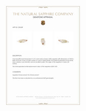 16.10 Ct. White Sapphire Crystal from Ceylon (Sri Lanka) Appraisal