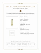 12.00 Ct. White Sapphire Crystal from Ceylon (Sri Lanka) Scan Report