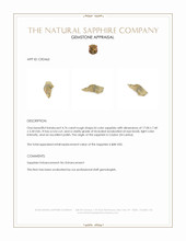 4.76 Ct. Bi Color Rough Sapphire from Ceylon (Sri Lanka) Appraisal