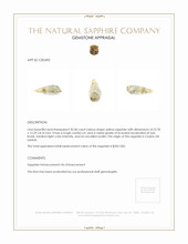 30.58 Ct. Yellow Sapphire Crystal from Ceylon (Sri Lanka) Appraisal