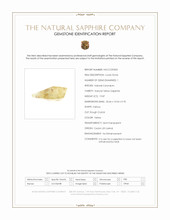 19.87 Ct. Yellow Sapphire Crystal from Ceylon (Sri Lanka) Scan Report