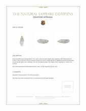 7.09 Ct. Bluish Grey Rough Sapphire from Ceylon (Sri Lanka) Appraisal