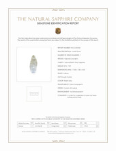 7.09 Ct. Bluish Grey Sapphire Crystal from Ceylon (Sri Lanka) Scan Report