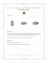 4.86 Ct. Greyish Blue Rough Sapphire from Ceylon (Sri Lanka) Appraisal