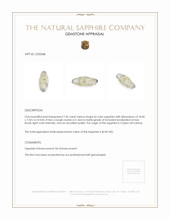 7.45 Ct. Bi Color Sapphire Crystal from Ceylon (Sri Lanka) Appraisal