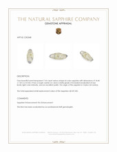 7.45 Ct. Bi Color Sapphire Crystal from Ceylon (Sri Lanka) Appraisal