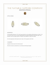 7.45 Ct. Bi Color Rough Sapphire from Ceylon (Sri Lanka) Appraisal