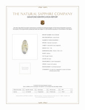 7.45 Ct. Bi Color Sapphire Crystal from Ceylon (Sri Lanka) Scan Report