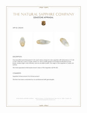 5.50 Ct. Bi Color Sapphire Crystal from Ceylon (Sri Lanka) Appraisal