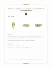 4.17 Ct. Yellow Rough Sapphire from Ceylon (Sri Lanka) Appraisal