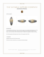 12.30 Ct. Bi Color Sapphire Crystal from Ceylon (Sri Lanka) Appraisal