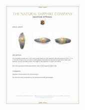 12.30 Ct. Bi Color Rough Sapphire from Ceylon (Sri Lanka) Appraisal