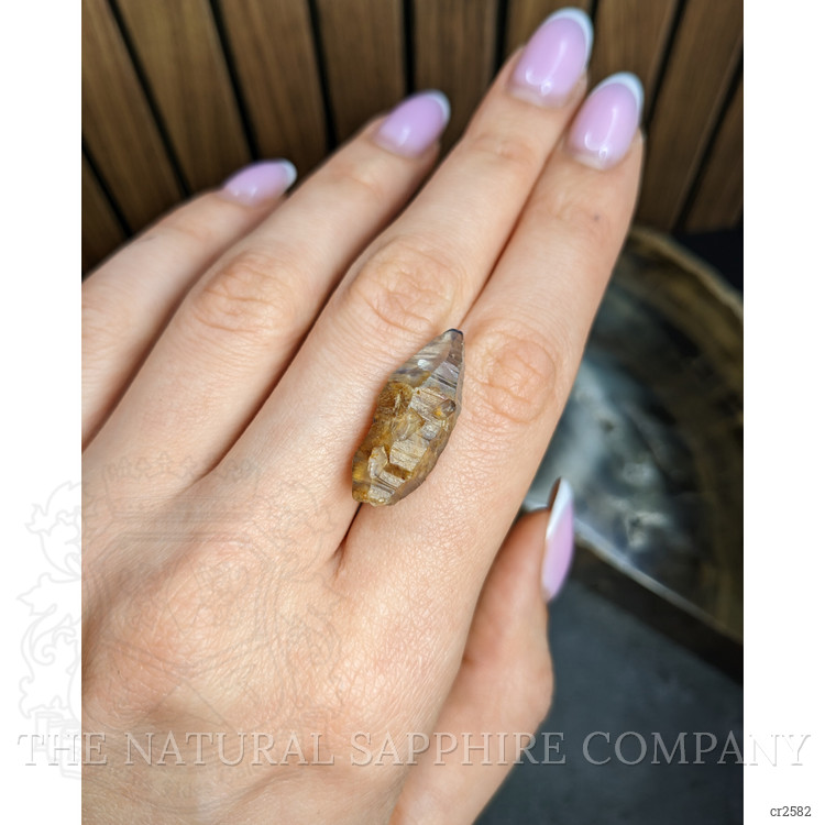 26.21 Ct. Bi Color / Parti Rough Sapphire from Ceylon (Sri Lanka)