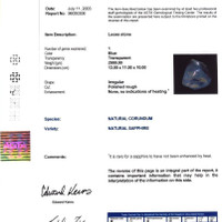 15,000.00 Ct. Sapphire from Burma (Myanmar) Scan Report