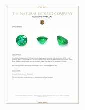 1.52 Ct. Emerald from Zambia Appraisal