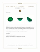 3.42 Ct. Emerald from Zambia Appraisal