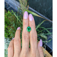 3.42 Ct. Emerald from Zambia Life Style