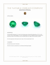 1.76 Ct. Emerald from Zambia Appraisal