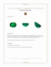 5.02 Ct. Emerald from Zambia Appraisal