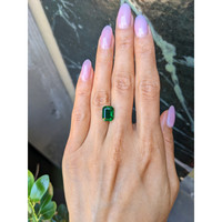 3.71 Ct. Emerald from Zambia Life Style