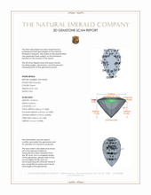 3.32 Ct. Emerald from Colombia 3 D Scan Report