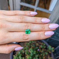 3.40 Ct. Emerald from Colombia Life Style