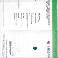 7.54 Ct. Emerald from Colombia Scan Report