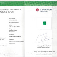 5.67 Ct. Emerald from Colombia Scan Report