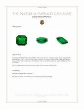 0.80 Ct. Emerald from Colombia Appraisal