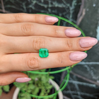 3.83 Ct. Emerald from Colombia Life Style