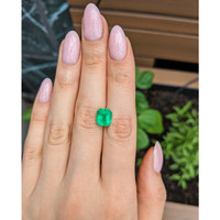 3.97 Ct. Emerald from Colombia Life Style