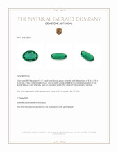 1.11 Ct. Emerald from Zambia Appraisal