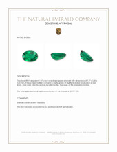 1.07 Ct. Emerald from Zambia Appraisal