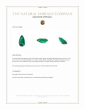 0.66 Ct. Emerald from Zambia Appraisal